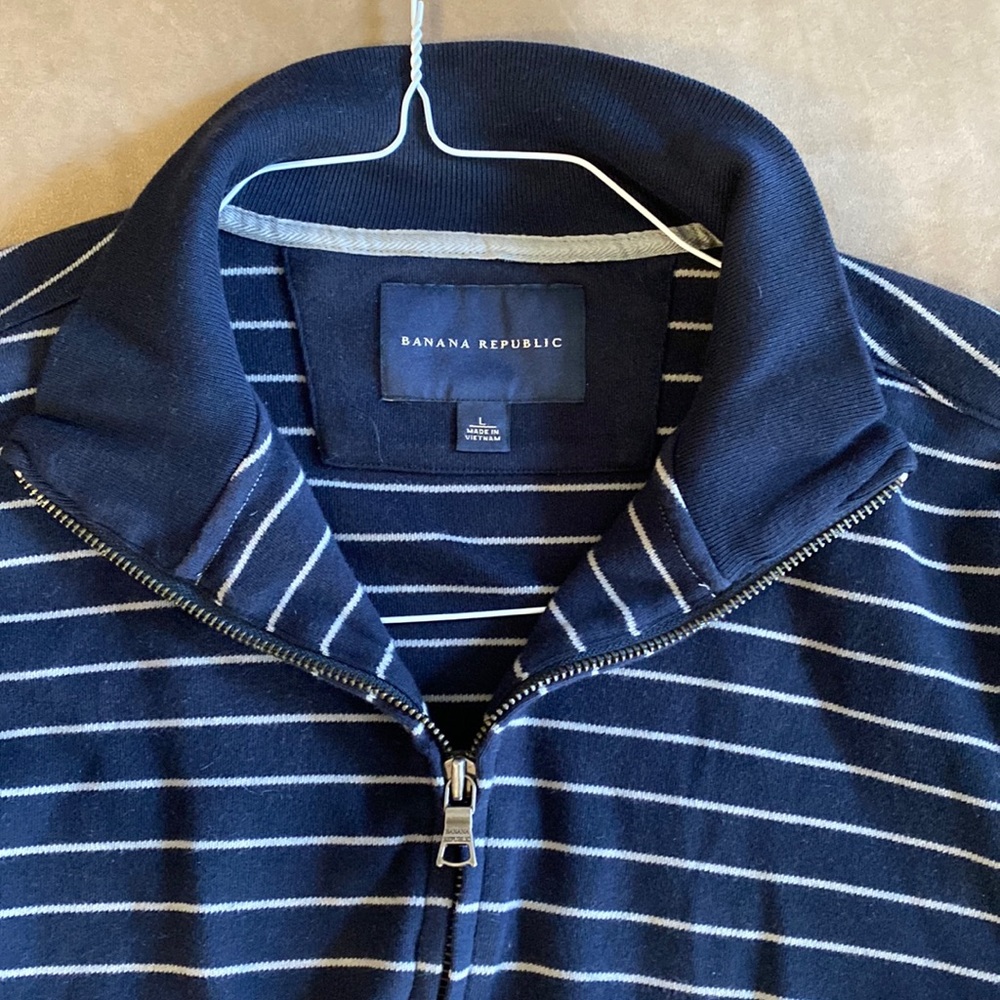 Banana Republic Collared Zip Up (L)